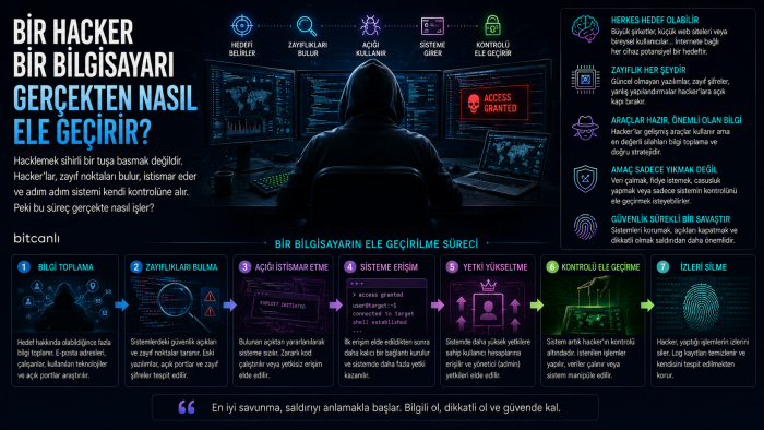 Bir Hacker Bir Bilgisayarı Gerçekten Nasıl Ele Geçirir?
